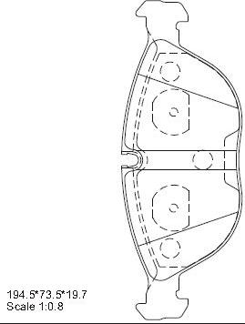 Asimco KD7772 - Тормозные колодки, дисковые, комплект autosila-amz.com