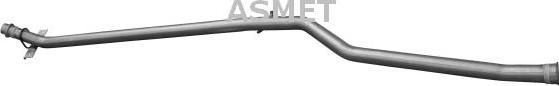 Asmet 09099 - Труба выхлопного газа autosila-amz.com