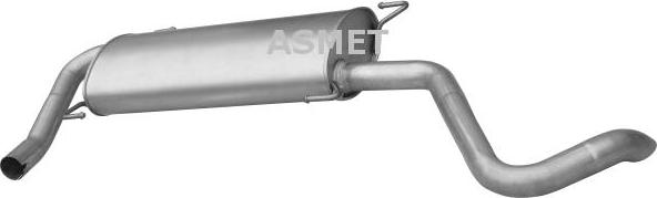 Asmet 09.096 - Глушитель выхлопных газов, конечный autosila-amz.com