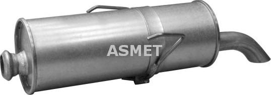 Asmet 09.044 - Глушитель выхлопных газов, конечный autosila-amz.com
