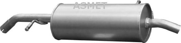 Asmet 09.048 - Глушитель выхлопных газов, конечный autosila-amz.com
