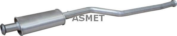 Asmet 09.047 - Средний глушитель выхлопных газов autosila-amz.com