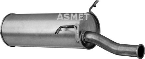 Asmet 09.063 - Глушитель выхлопных газов, конечный autosila-amz.com