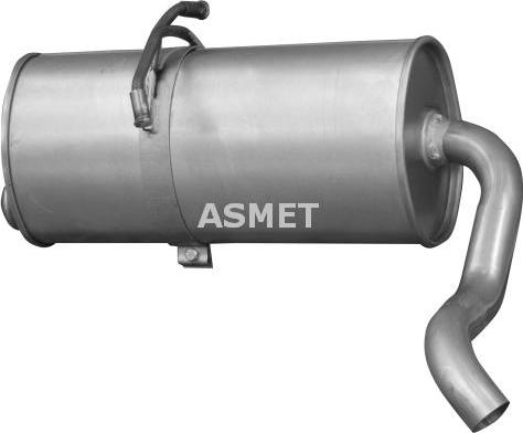 Asmet 09.089 - Глушитель выхлопных газов, конечный autosila-amz.com