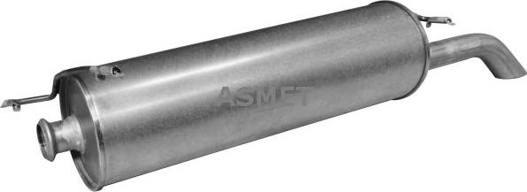 Asmet 09.024 - Глушитель выхлопных газов, конечный autosila-amz.com