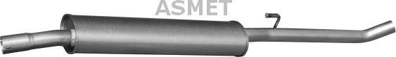 Asmet 09.100 - Средний глушитель выхлопных газов autosila-amz.com