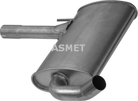 Asmet 04.041 - Средний глушитель выхлопных газов autosila-amz.com