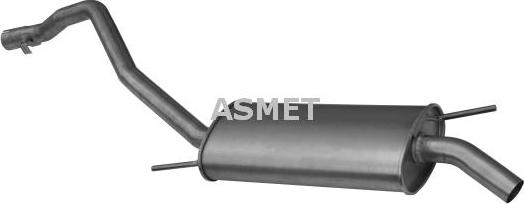 Asmet 04.061 - Глушитель выхлопных газов, конечный autosila-amz.com