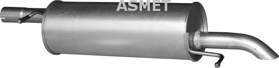 Asmet 04.083 - Глушитель выхлопных газов, конечный autosila-amz.com