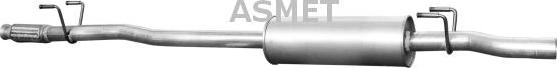 Asmet 04.103 - Средний глушитель выхлопных газов autosila-amz.com