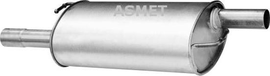 Asmet 04.110 - Средний глушитель выхлопных газов autosila-amz.com
