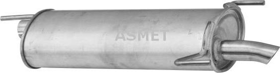 Asmet 05.099 - Глушитель выхлопных газов, конечный autosila-amz.com