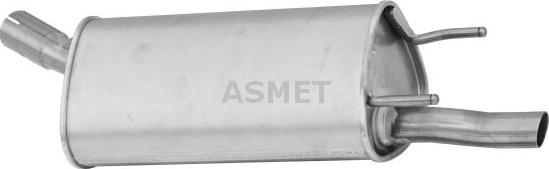 Asmet 05.094 - Глушитель выхлопных газов, конечный autosila-amz.com