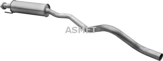 Asmet 05.055 - Средний глушитель выхлопных газов autosila-amz.com