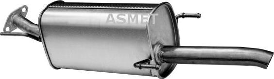 Asmet 05.161 - Глушитель выхлопных газов, конечный autosila-amz.com