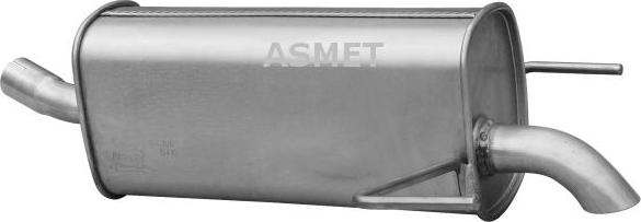 Asmet 05.180 - Глушитель выхлопных газов, конечный autosila-amz.com