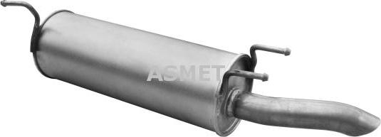 Asmet 05.137 - Глушитель выхлопных газов, конечный autosila-amz.com