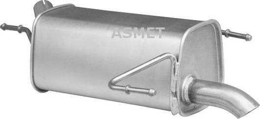 Asmet 05.171 - Глушитель выхлопных газов, конечный autosila-amz.com