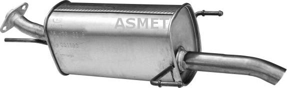 Asmet 05.173 - Глушитель выхлопных газов, конечный autosila-amz.com