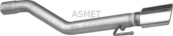 Asmet 05.265 - Труба выхлопного газа autosila-amz.com