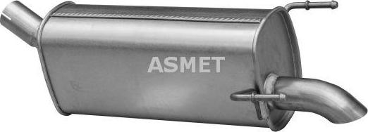 Asmet 05.234 - Глушитель выхлопных газов, конечный autosila-amz.com