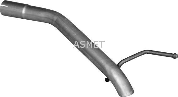 Asmet 05.238 - Выхлопная труба задн (x510мм) OPEL ASTRA J, ASTRA J GTC 1.4 12.09-10.1 autosila-amz.com