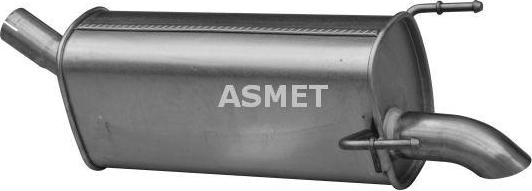 Asmet 05.232 - Глушитель выхлопных газов, конечный autosila-amz.com