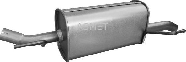 Asmet 05.276 - Глушитель выхлопных газов, конечный autosila-amz.com