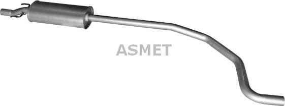 Asmet 05.272 - Средний глушитель выхлопных газов autosila-amz.com