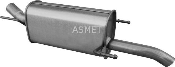 Asmet 05.277 - Глушитель выхлопных газов, конечный autosila-amz.com