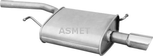 Asmet 06.016 - Глушитель выхлопных газов, конечный autosila-amz.com