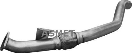 Asmet 06.028 - Выхлопная труба центр AUDI A4 B6, A4 B7 2.0 11.00-06.08 autosila-amz.com