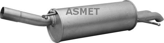 Asmet 06.022 - Глушитель выхлопных газов, конечный autosila-amz.com