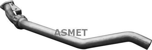 Asmet 06.027 - Выхлопная труба центр AUDI A4 B6, A4 B7 1.6 11.00-06.08 autosila-amz.com