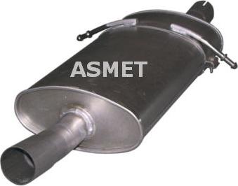 Asmet 01.069 - Средний глушитель выхлопных газов autosila-amz.com