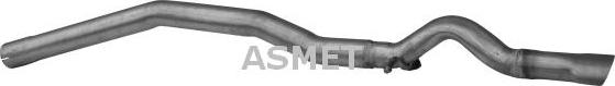 Asmet 01.070 - Выхлопная труба задн MERCEDES B SPORTS TOURER (W245) 2.0D 03.05-11.11 autosila-amz.com