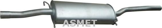 Asmet 01.078 - Глушитель системы выпуска, передний MERCEDES VIANO (W639), VITO / MIXTO (W639), VITO (W639) 2.0D/2.2 autosila-amz.com