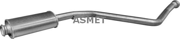 Asmet 08.041 - Средний глушитель выхлопных газов autosila-amz.com