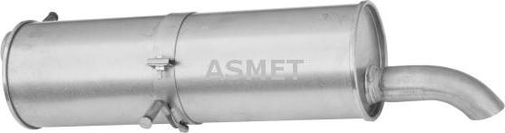 Asmet 08.030 - Глушитель выхлопных газов, конечный autosila-amz.com