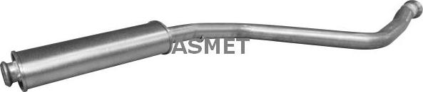 Asmet 08.038 - Средний глушитель выхлопных газов autosila-amz.com
