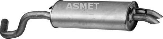 Asmet 03.089 - Глушитель выхлопных газов, конечный autosila-amz.com