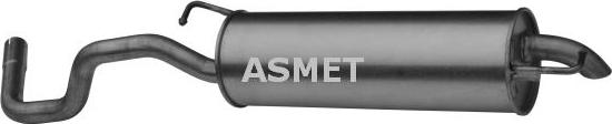 Asmet 03.071 - Глушитель выхлопных газов, конечный autosila-amz.com