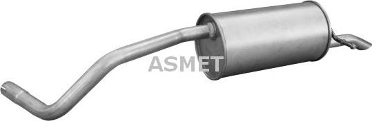 Asmet 03.112 - Глушитель выхлопных газов, конечный autosila-amz.com