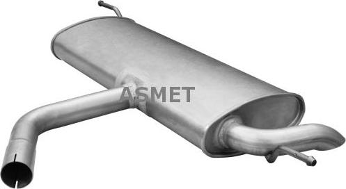 Asmet 03.117 - Глушитель выхлопных газов, конечный autosila-amz.com