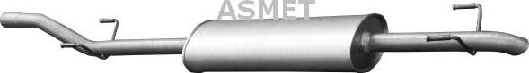 Asmet 02.045 - Глушитель выхлопных газов, конечный autosila-amz.com