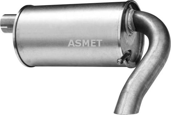 Asmet 07.174 - Глушитель выхлопных газов, конечный autosila-amz.com