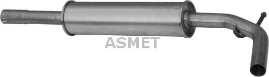 Asmet 19.010 - Средний глушитель выхлопных газов autosila-amz.com