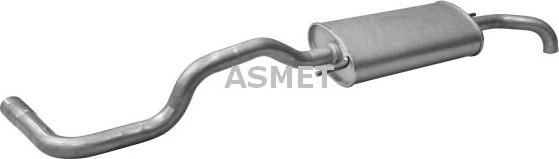 Asmet 19.023 - Глушитель выхлопных газов, конечный autosila-amz.com