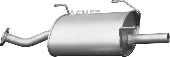 Asmet 14.046 - Глушитель выхлопных газов, конечный autosila-amz.com