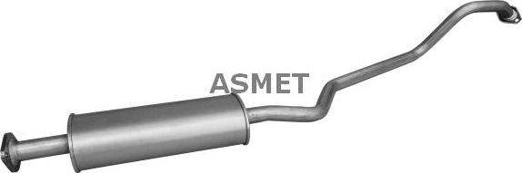 Asmet 14.035 - Средний глушитель выхлопных газов autosila-amz.com